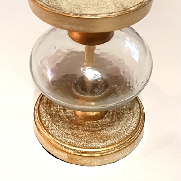 Pier 1 Bubble Glass & Metal Candle Holder - Picture 2 of 9